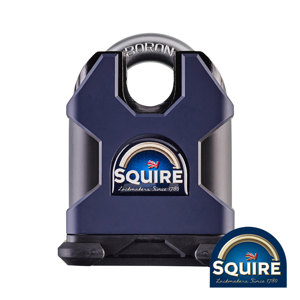This is an image showing TIMCO Stronghold Padlock - Closed Shackle - SS65CS - 65mm - 1 Each Blister Pack available from T.H Wiggans Ironmongery in Kendal, quick delivery at discounted prices.
