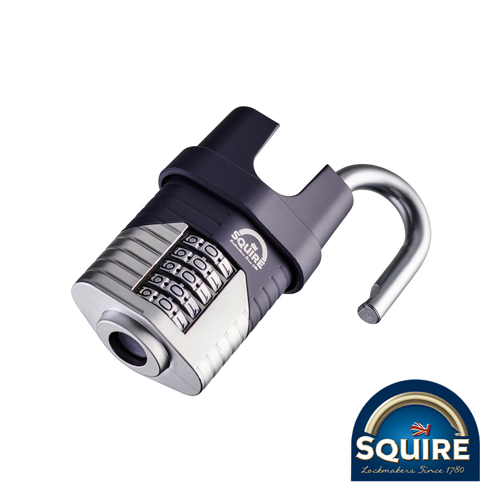 This is an image showing TIMCO Vulcan Combination Padlock - Boron Closed Shackle - VULCAN COMBI 60CS - 60mm - 1 Each Blister Pack available from T.H Wiggans Ironmongery in Kendal, quick delivery at discounted prices.