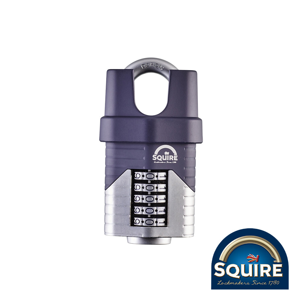 This is an image showing TIMCO Vulcan Combination Padlock - Boron Closed Shackle - VULCAN COMBI 60CS - 60mm - 1 Each Blister Pack available from T.H Wiggans Ironmongery in Kendal, quick delivery at discounted prices.