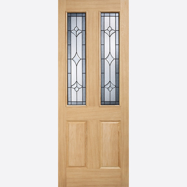 This is an image showing LPD - Salisbury 2L Unfinished Oak Doors 762 x 1981 available from T.H Wiggans Ironmongery in Kendal, quick delivery at discounted prices.