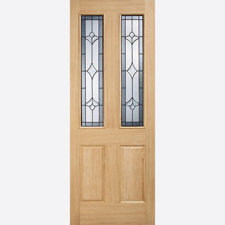 This is an image showing LPD - Salisbury 2L Unfinished Oak Doors 838 x 1981 available from T.H Wiggans Ironmongery in Kendal, quick delivery at discounted prices.