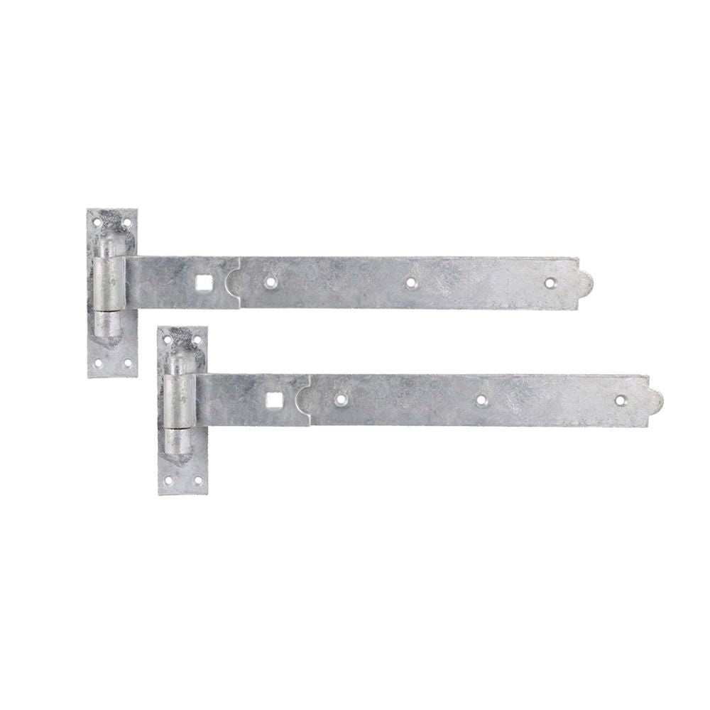 This is an image of Spira Brass - Hook and Band Hinge - Straight 24" - 600mm Galvanised available to order from T.H Wiggans Architectural Ironmongery in Kendal, quick delivery and discounted prices.