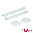 This is an image showing TIMCO Snappit Tail Kit - White - ACSNW - 15 x 200mm - 2 Pieces Bag available from T.H Wiggans Ironmongery in Kendal, quick delivery at discounted prices.