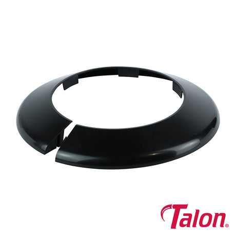 This is an image showing TIMCO Pipe Collar - Black - PC110BL - 110mm - 1 Each Bag available from T.H Wiggans Ironmongery in Kendal, quick delivery at discounted prices.