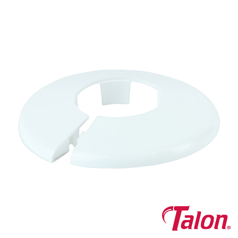 This is an image showing TIMCO Pipe Collar - White - PC2810 - 28mm - 10 Pieces Bag available from T.H Wiggans Ironmongery in Kendal, quick delivery at discounted prices.