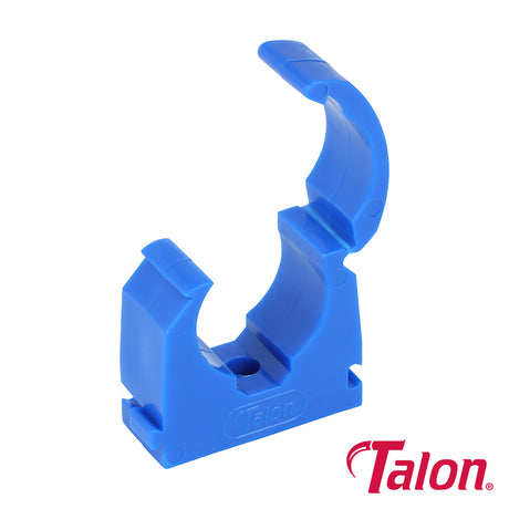 This is an image showing TIMCO Single Hinged ID Clip - Blue - TS22BLU20 - 22mm - 20 Pieces Bag available from T.H Wiggans Ironmongery in Kendal, quick delivery at discounted prices.