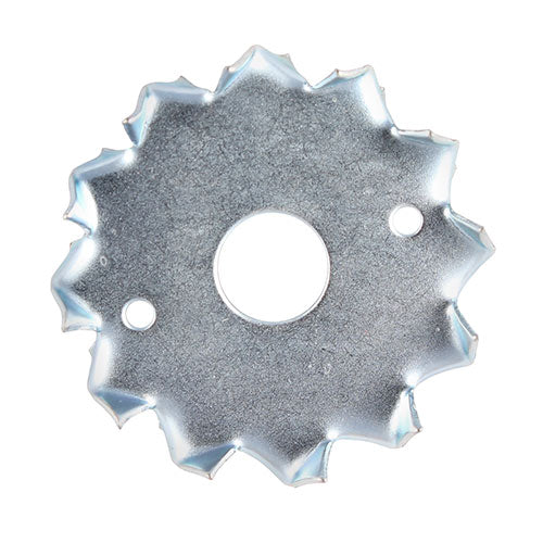 This is an image showing TIMCO Timber Connectors - Double Sided - Galvanised - 50mm / M12 - 100 Pieces Box available from T.H Wiggans Ironmongery in Kendal, quick delivery at discounted prices.