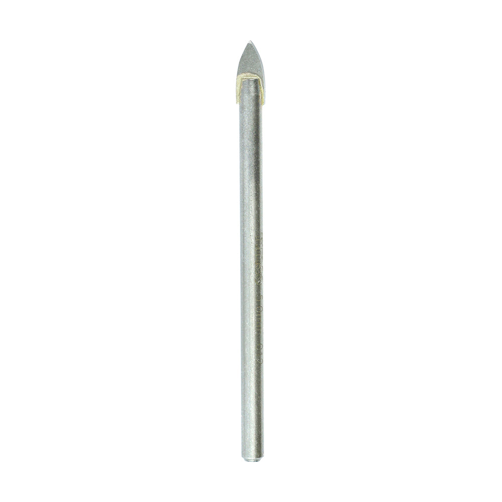 This is an image showing TIMCO TCT Arrow Head Tile & Glass Bit - 5.0mm - 1 Each Blister Pack available from T.H Wiggans Ironmongery in Kendal, quick delivery at discounted prices.