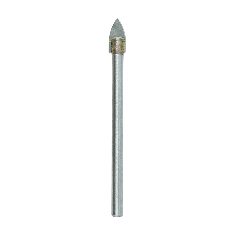This is an image showing TIMCO TCT Arrow Head Tile & Glass Bit - 6.5mm - 1 Each Blister Pack available from T.H Wiggans Ironmongery in Kendal, quick delivery at discounted prices.