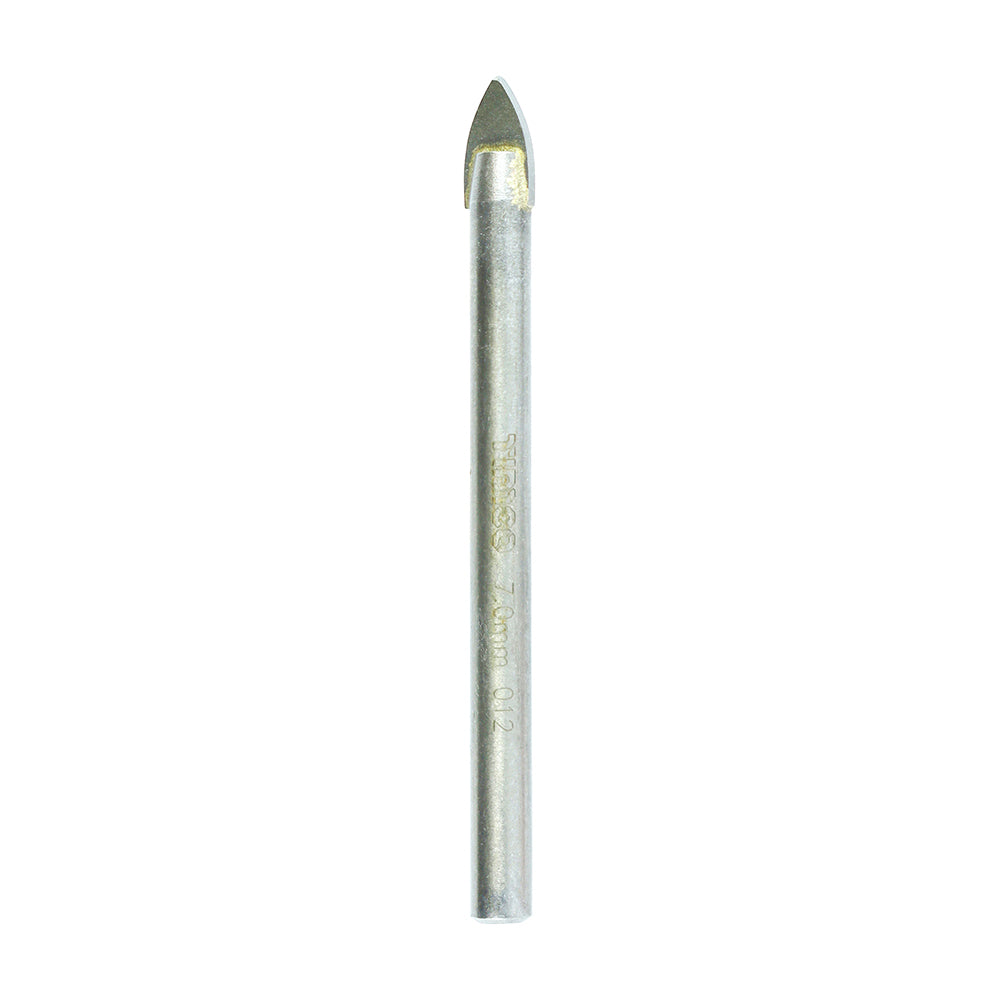 This is an image showing TIMCO TCT Arrow Head Tile & Glass Bit - 7.0mm - 1 Each Blister Pack available from T.H Wiggans Ironmongery in Kendal, quick delivery at discounted prices.