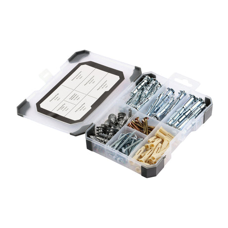 This is an image showing TIMCO Mixed Tray - Plasterboard Fixings - 102pcs - 102 Pieces Tray available from T.H Wiggans Ironmongery in Kendal, quick delivery at discounted prices.
