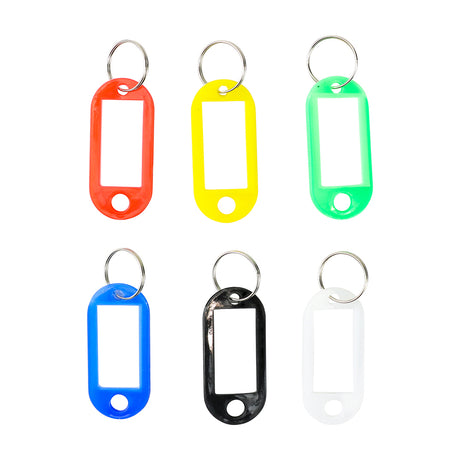 This is an image showing TIMCO Mixed Tray - Key Tags - 48pcs - 48 Pieces Tray available from T.H Wiggans Ironmongery in Kendal, quick delivery at discounted prices.