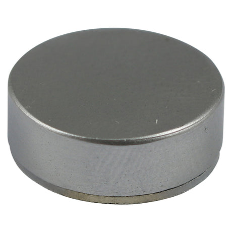 This is an image showing TIMCO Threaded Screw Caps - Solid Brass - Satin Chrome - 14mm - 40 Pieces Box available from T.H Wiggans Ironmongery in Kendal, quick delivery at discounted prices.