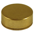 This is an image showing TIMCO Threaded Screw Caps - Solid Brass - Polished Brass - 18mm - 4 Pieces TIMpac available from T.H Wiggans Ironmongery in Kendal, quick delivery at discounted prices.