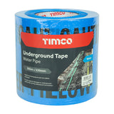 This is an image showing TIMCO Underground Tape - Water Pipe - 365m x 150mm - 1 Each Roll available from T.H Wiggans Ironmongery in Kendal, quick delivery at discounted prices.