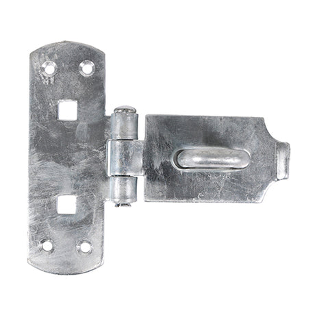 This is an image showing TIMCO Vertical Pattern Bolt On Hasp & Staple - Heavy Duty - Hot Dipped Galvanised - 6" - 1 Each Plain Bag available from T.H Wiggans Ironmongery in Kendal, quick delivery at discounted prices.