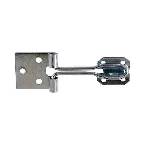 This is an image showing TIMCO Wire Pattern Hasp & Staple - Zinc - 3" - 1 Each Plain Bag available from T.H Wiggans Ironmongery in Kendal, quick delivery at discounted prices.
