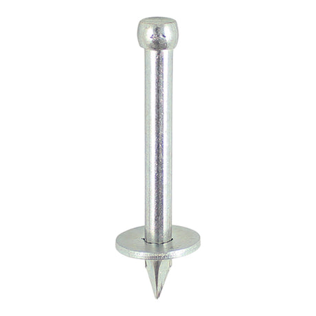 This is an image showing TIMCO Masonry Nails - Washered - Zinc - 60 x 3.70 - 100 Pieces Box available from T.H Wiggans Ironmongery in Kendal, quick delivery at discounted prices.