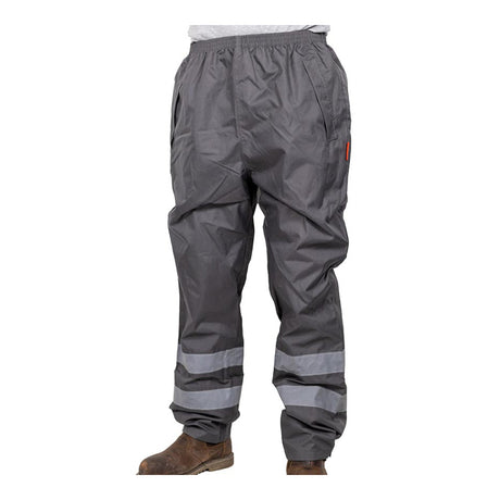 This is an image showing TIMCO Waterproof Trousers - Charcoal - X Large - 1 Each Bag available from T.H Wiggans Ironmongery in Kendal, quick delivery at discounted prices.
