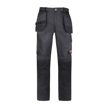 This is an image showing TIMCO Workman Trousers - Grey/Black - W30 L32 - 1 Each Bag available from T.H Wiggans Ironmongery in Kendal, quick delivery at discounted prices.