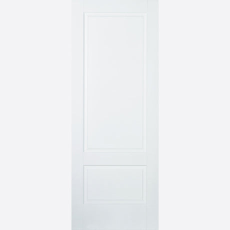 This is an image showing LPD - Brooklyn 2P Primed White Doors 610 x 1981 available from T.H Wiggans Ironmongery in Kendal, quick delivery at discounted prices.