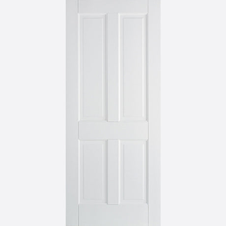 This is an image showing LPD - Canterbury 4P Primed White Doors 610 x 1981 available from T.H Wiggans Ironmongery in Kendal, quick delivery at discounted prices.