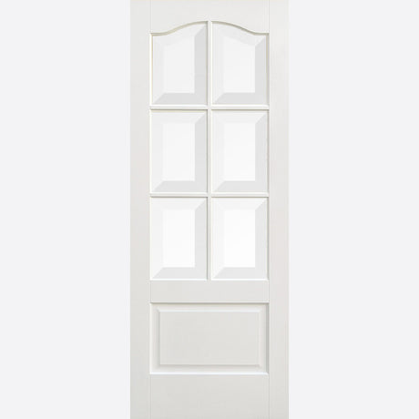 This is an image showing LPD - Kent 6L Primed White Doors 838 x 1981 available from T.H Wiggans Ironmongery in Kendal, quick delivery at discounted prices.