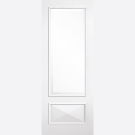 This is an image showing LPD - Knightsbridge 1L Primed Plus White Doors 838 x 1981 available from T.H Wiggans Ironmongery in Kendal, quick delivery at discounted prices.