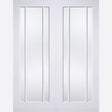This is an image showing LPD - Lincoln Pair Primed White Doors 914 x 1981 available from T.H Wiggans Ironmongery in Kendal, quick delivery at discounted prices.
