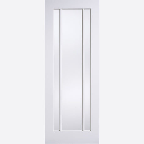 This is an image showing LPD - Lincoln 3L Primed White Doors 826 x 2040 available from T.H Wiggans Ironmongery in Kendal, quick delivery at discounted prices.