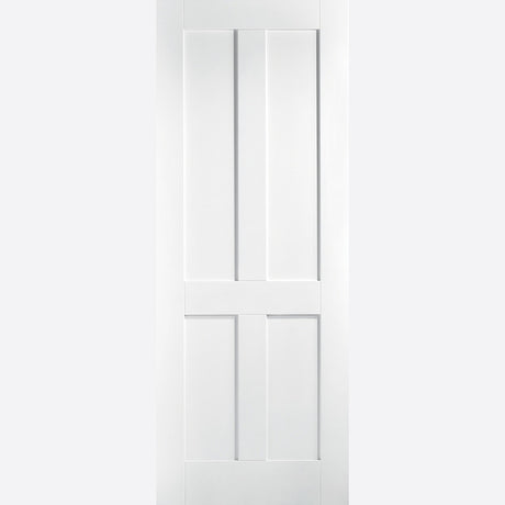 This is an image showing LPD - London 4P Primed White Doors 610 x 1981 available from T.H Wiggans Ironmongery in Kendal, quick delivery at discounted prices.
