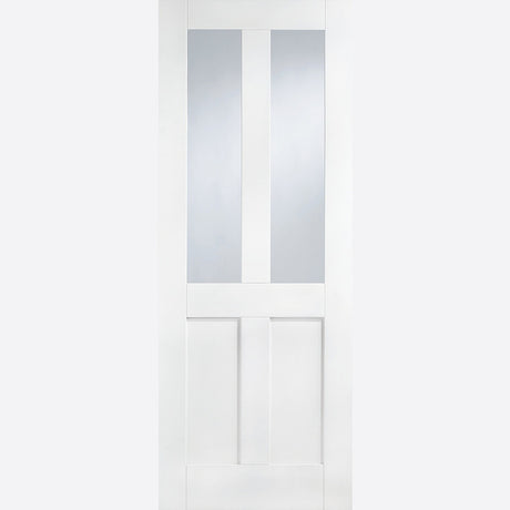 This is an image showing LPD - London 2L Primed White Doors 838 x 1981 available from T.H Wiggans Ironmongery in Kendal, quick delivery at discounted prices.