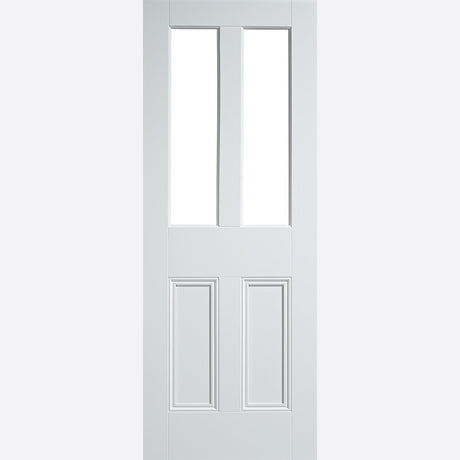 This is an image showing LPD - Malton 2L Unglazed Internal Primed White Doors 838 x 1981 available from T.H Wiggans Ironmongery in Kendal, quick delivery at discounted prices.
