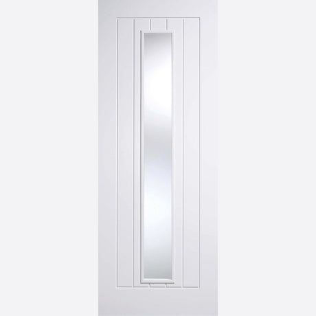 This is an image showing LPD - Mexicano 1L Primed White Doors 838 x 1981 available from T.H Wiggans Ironmongery in Kendal, quick delivery at discounted prices.