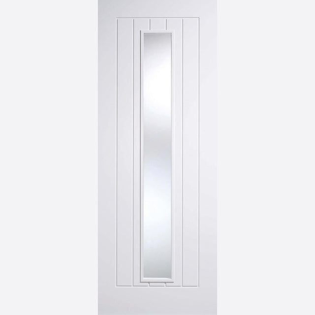 This is an image showing LPD - Mexicano 1L Primed White Doors 826 x 2040 available from T.H Wiggans Ironmongery in Kendal, quick delivery at discounted prices.