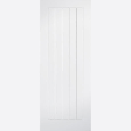 This is an image showing LPD - Mexicano Primed White Doors 457 x 1981 available from T.H Wiggans Ironmongery in Kendal, quick delivery at discounted prices.