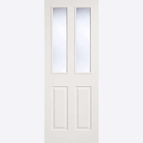 This is an image showing LPD - 2P/2L Primed White Doors 686 x 1981 available from T.H Wiggans Ironmongery in Kendal, quick delivery at discounted prices.