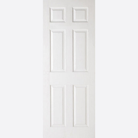 This is an image showing LPD - 6P Primed White Doors 610 x 1981 FD 30 available from T.H Wiggans Ironmongery in Kendal, quick delivery at discounted prices.
