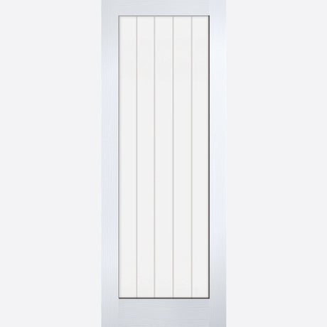 This is an image showing LPD - Vertical 1L Primed White Doors 762 x 1981 available from T.H Wiggans Ironmongery in Kendal, quick delivery at discounted prices.
