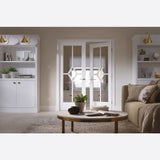 This is an image showing LPD - Reims Pair Primed White Doors 1067 x 1981 available from T.H Wiggans Ironmongery in Kendal, quick delivery at discounted prices.