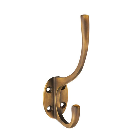 This is an image of a Carlisle Brass - Hat and Coat Hook - Antique Brass that is availble to order from T.H Wiggans Architectural Ironmongery in Kendal in Kendal.