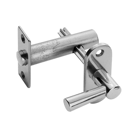 This is an image of a Carlisle Brass - Security Bolt With Turn - Polished Chrome that is availble to order from T.H Wiggans Architectural Ironmongery in Kendal.