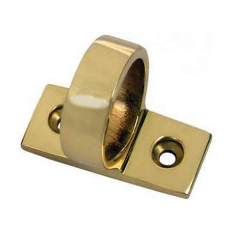 This is an image of a Carlisle Brass - Ring Sash Lift Horizontal fit - Polished Brass that is availble to order from T.H Wiggans Architectural Ironmongery in Kendal in Kendal.