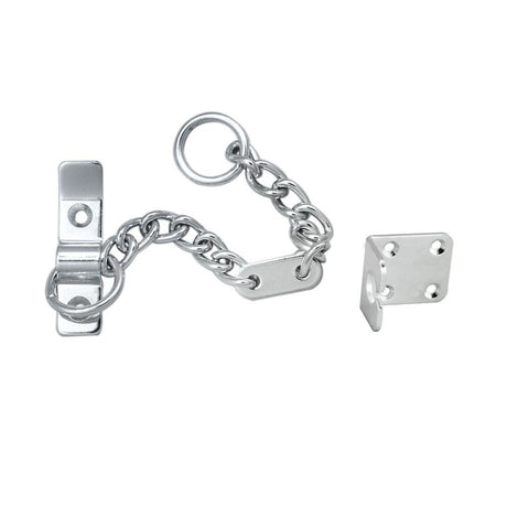 This is an image of Carlisle Brass - Heavy Door Chain - Satin Chrome available to order from T.H Wiggans Architectural Ironmongery in Kendal, quick delivery and discounted prices.
