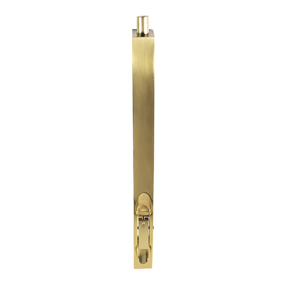 This is an image of a Carlisle Brass - Lever Action Flush Bolt 254mm - Polished Brass that is availble to order from T.H Wiggans Architectural Ironmongery in Kendal in Kendal.