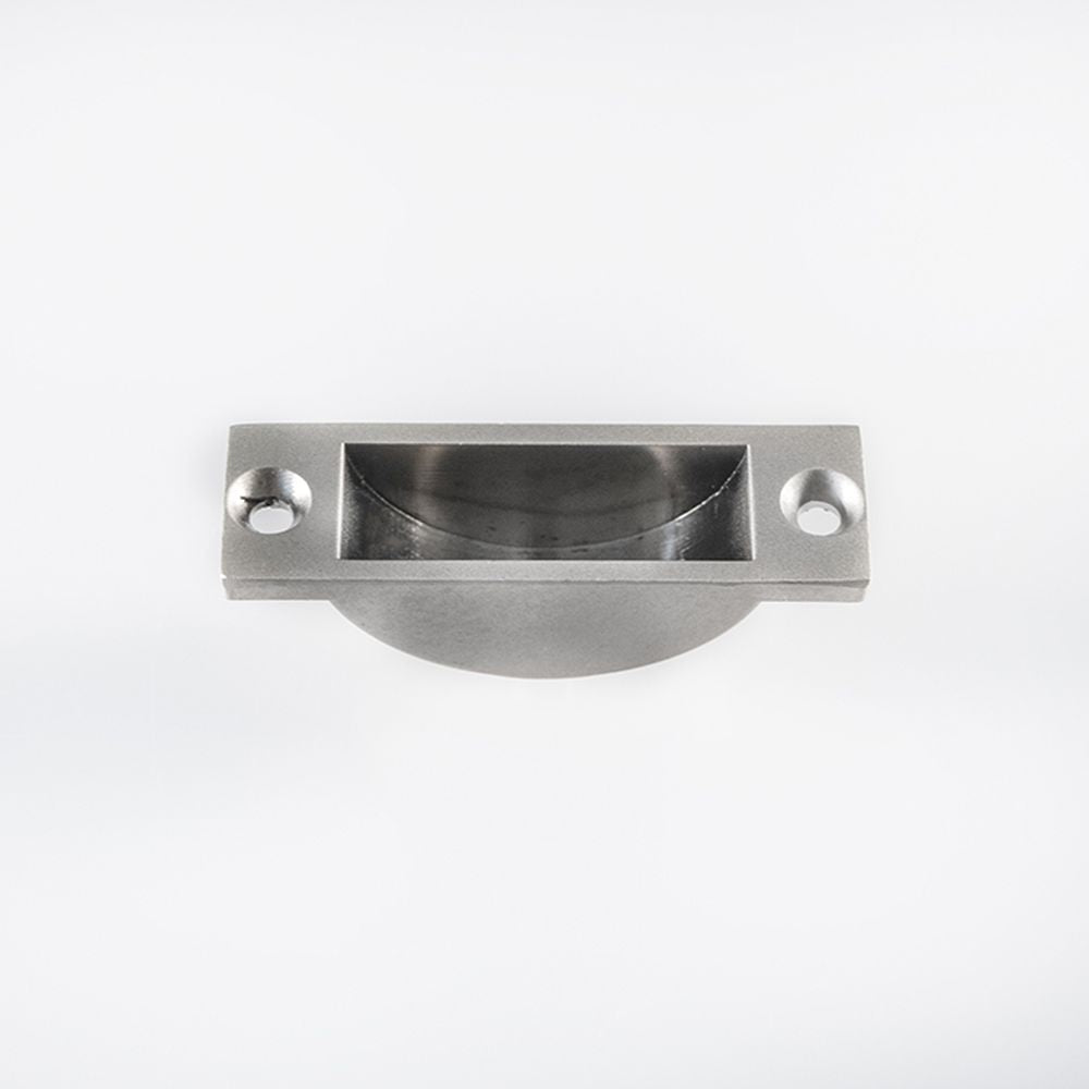 This is an image of a Carlisle Brass - Flush Bolt Socket - Satin Nickel that is availble to order from T.H Wiggans Architectural Ironmongery in Kendal in Kendal.
