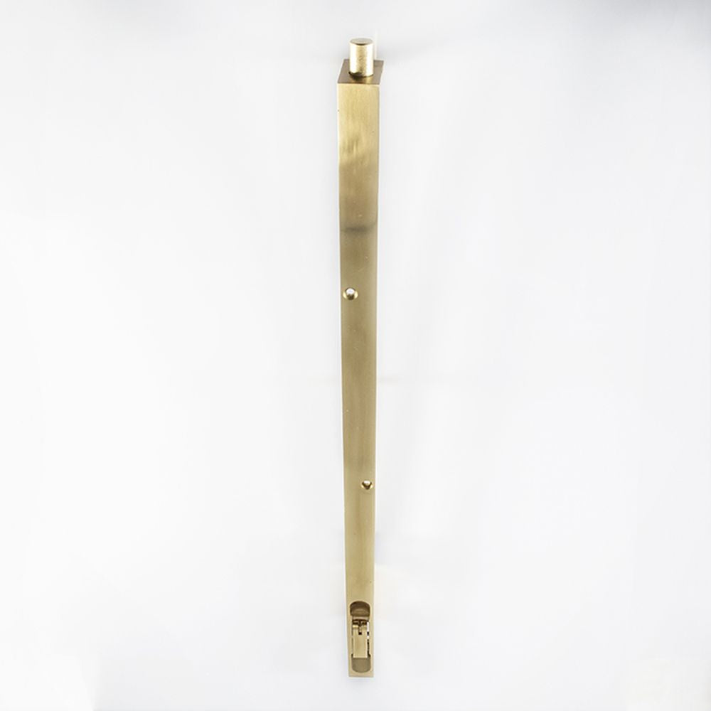 This is an image of a Carlisle Brass - Lever Action Flush Bolt 457mm - Polished Brass that is availble to order from T.H Wiggans Architectural Ironmongery in Kendal in Kendal.