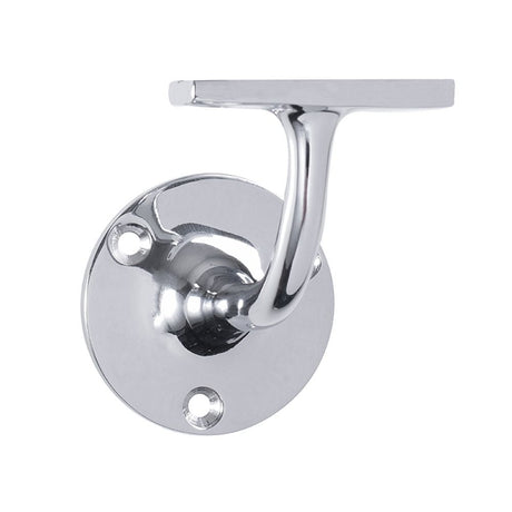 This is an image of a Carlisle Brass - Lightweight Handrail Bracket - Polished Chrome that is availble to order from T.H Wiggans Architectural Ironmongery in Kendal in Kendal.