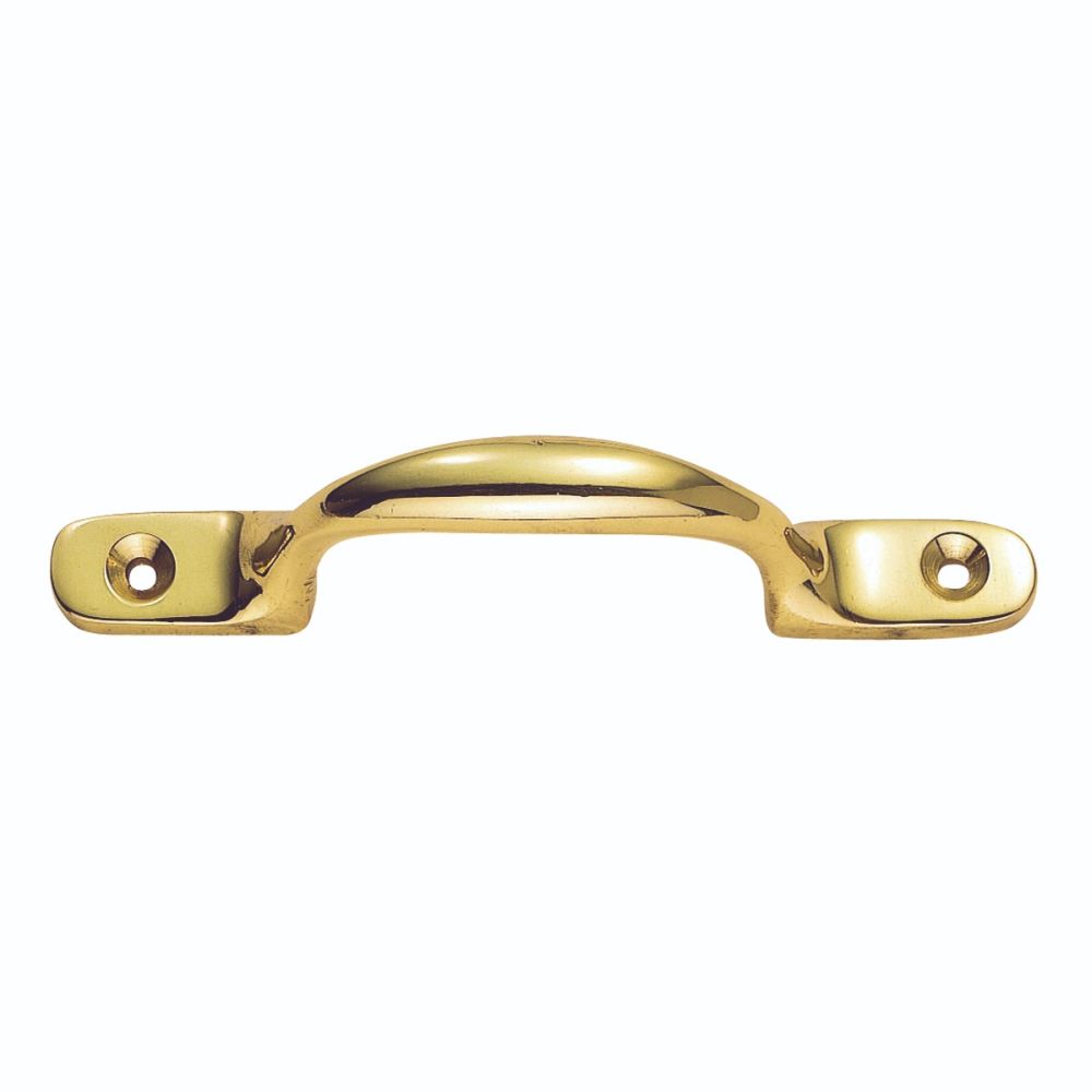 This is an image of a Carlisle Brass - Sash Handle - Polished Brass that is availble to order from T.H Wiggans Architectural Ironmongery in Kendal in Kendal.
