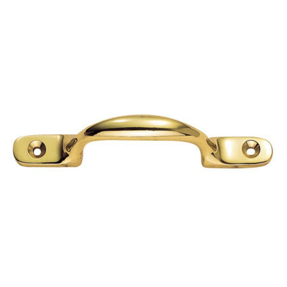 This is an image of a Carlisle Brass - Sash Handle - Polished Brass that is availble to order from T.H Wiggans Architectural Ironmongery in Kendal in Kendal.